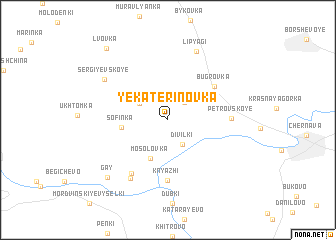map of Yekaterinovka