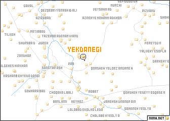 map of Yekdānegī