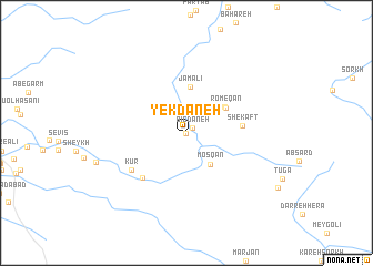 map of Yekdāneh