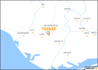 map of Yekdār