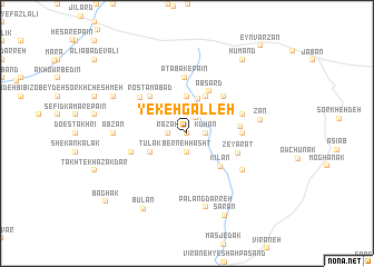 map of Yekeh Galleh