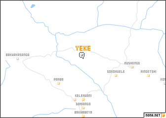 map of Yeke