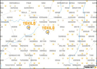 map of Yekilo