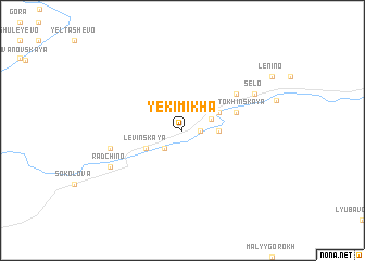 map of Yekimikha