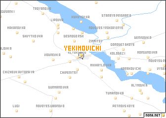 map of Yekimovichi