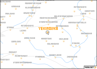 map of Yekimovka