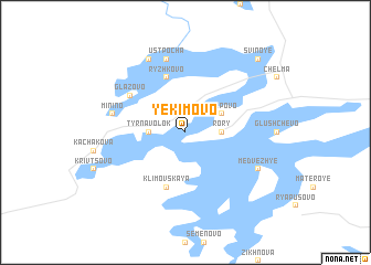 map of Yekimovo