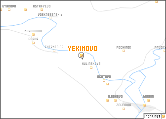 map of Yekimovo