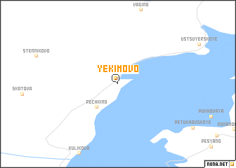 map of Yekimovo