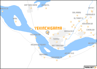 map of (( Yekinchi-Garma ))