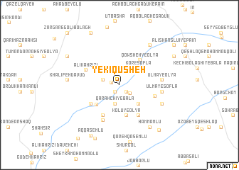 map of Yekī Qūsheh