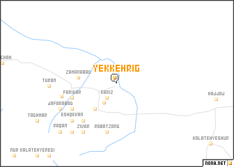 map of Yekkeh Rīg