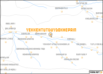 map of Yekkeh Tūt Dūydokh-e Pā\