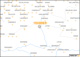 map of Yekonem