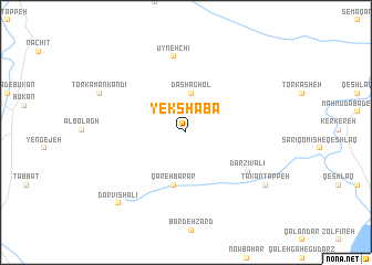 map of Yek Shabā