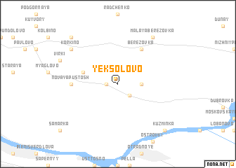map of Yeksolovo