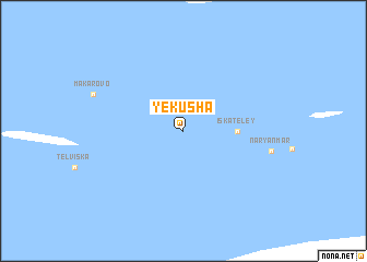 map of Yekusha