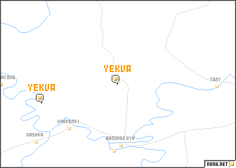 map of Yekva