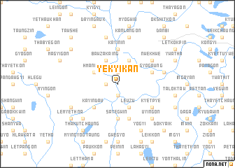map of Yekyikan