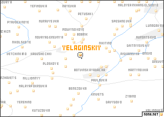 map of Yelaginskiy