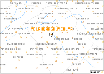 map of Yelah Qārshū-ye ‘Olyā