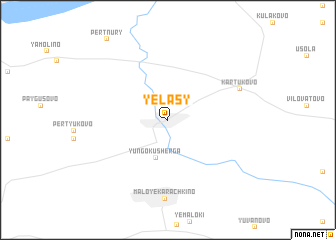 map of Yelasy