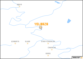 map of Yëlʼbaza