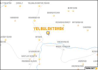 map of Yelbulak-Tamak