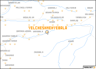 map of Yelcheshmeh-ye Bālā