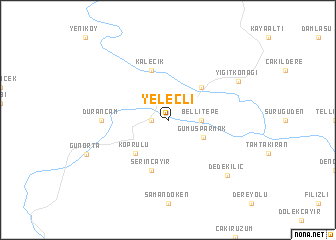 map of Yeleçli