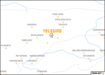 map of Yelegino