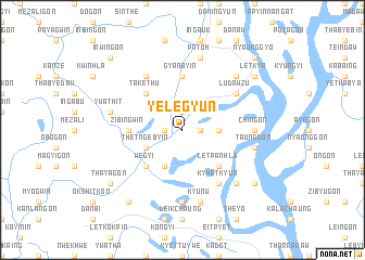 map of Yelegyun