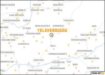 map of Yélékébougou