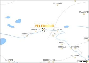 map of Yelekhovo