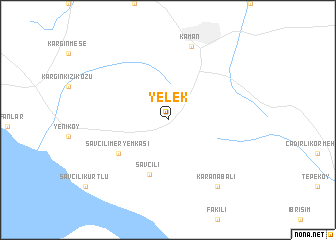 map of Yelek
