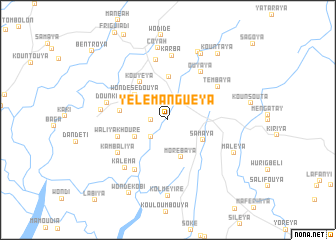 map of Yélémanguéya