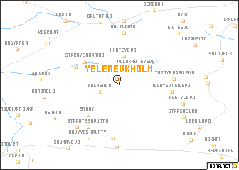 map of Yelenev Kholm