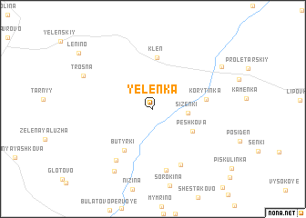 map of Yelenka