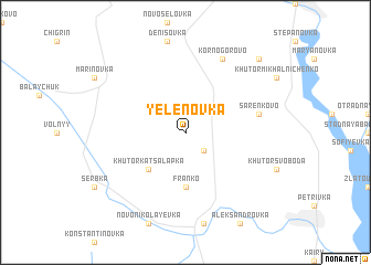 map of Yelënovka