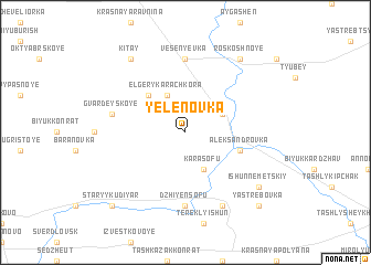 map of Yelënovka