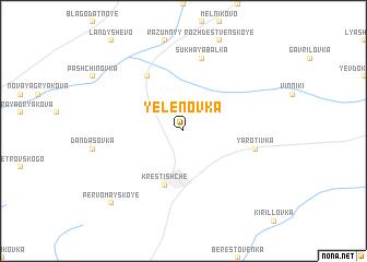 map of Yelënovka