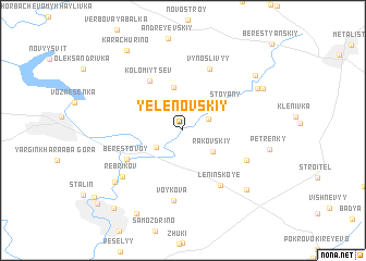 map of Yelenovskiy