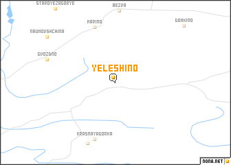 map of Yeleshino