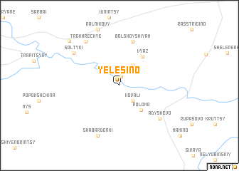 map of Yelesino