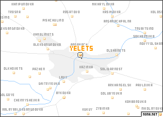map of Yelets