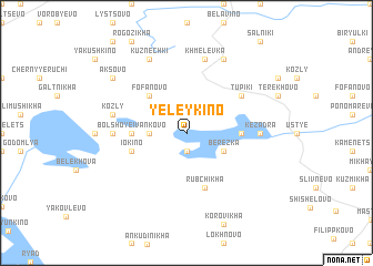 map of Yeleykino