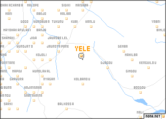 map of Yélé
