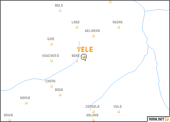 map of Yelē