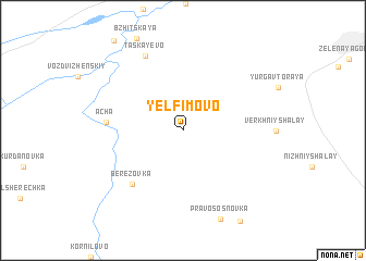 map of Yelfimovo