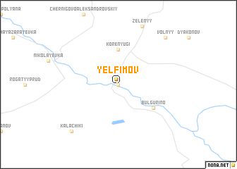 map of Yelfimov